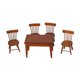 thumbnail image 4 of 5 Piezas Modelo Mobiliario Miniatura Muebles Comedor Sillas Mesa Juguetes Simulación Madera Adecuado para Niños Coleccionistas Decoración de Interiores, 4 of 9