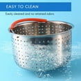 thumbnail image 4 of ALOEU 3.54'' Microwavable ABS Stainless Steel Steamer Basket, 4 of 8