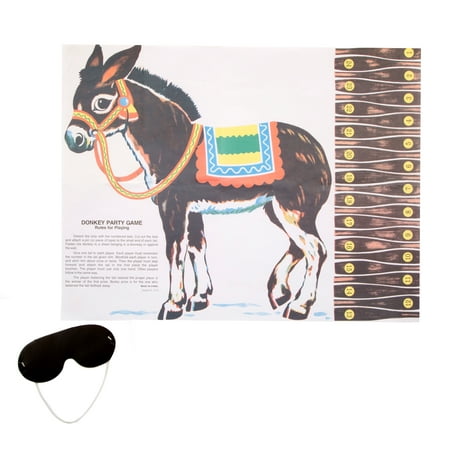Pin the Tail on the Donkey Party Game for 24 (Best Birthday Party Games For 7 Year Olds)