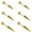 Gold, variant on 3 Pairs/Set Stainless Steel Stud Earrings Spike Cartilage Tragus Helix Piercings-3 Pairs-Silver