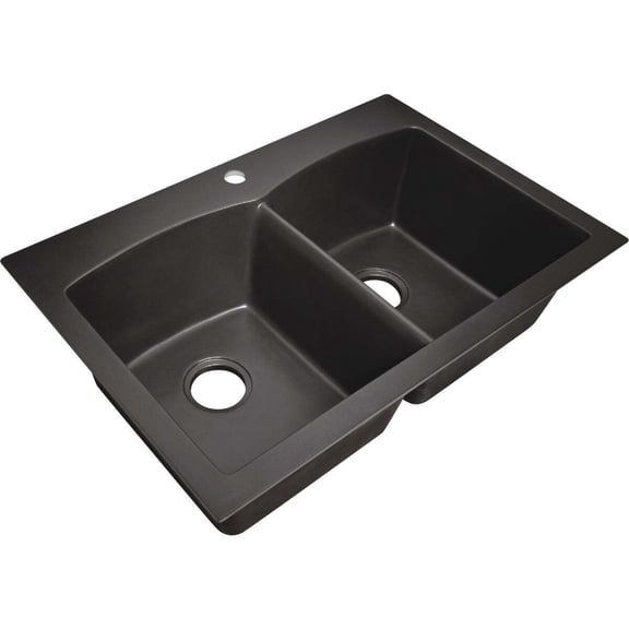 CMI 33x22x9 Dbl Blkgrnt Sink 132-6458
