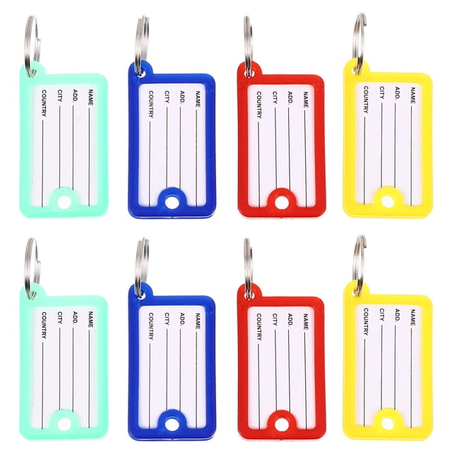 100PCS Multi-functional Key Tags for Decor Assorted Color PP Material Practical and Durable