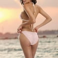 thumbnail image 5 of FREEAMG Elegant Pink Floral Flower Sexy Two Piece Bikini Swimsuit Swimwear Set for Women, 5 of 6