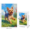 thumbnail image 2 of Yorkshire Terrier Dog Themed 1000 Piece Wooden Jigsaw Puzzle for Adults, Challenging Puzzle for Game Nights, 2 of 8