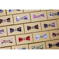 thumbnail image 4 of Spring Notion Boys' Pre-tied Woven Bow Tie Large Navy Silver Flamingo, 4 of 4