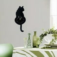 thumbnail image 6 of Black-Cat Pendulum Wall Clock,Cat Clock with Moving Tail,Cat Swinging,Whimsical Funny Clocks, 6 of 6