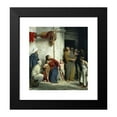thumbnail image 2 of Carl Bloch 12x13 Black Modern Framed Museum Art Print Titled - Christ and the Children, 2 of 5