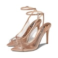 thumbnail image 2 of Nine West Parise 3 Nude/Clear Buckle Closure Pointed Toe Stiletto Heeled Sandals (Nude/Clear, 9), 2 of 6