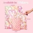 thumbnail image 7 of 6x9 Designer Poly Mailer 100 Pack Heavy Duty Waterproof Self Seal Shipping Bags for Small Business Large Mailing Envelopes Bulk Tear Resistant Cute Packaging Pink Blooms Flowers, 7 of 7