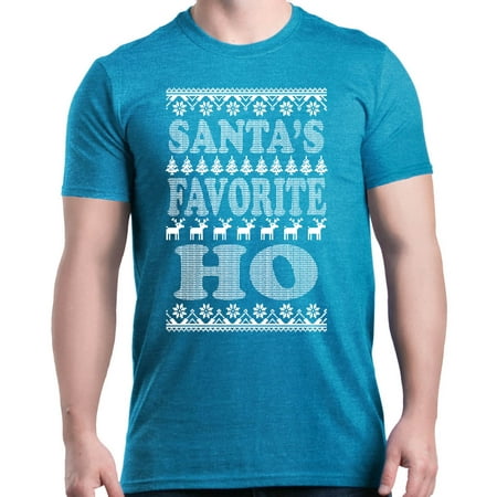 Maroon Santa - Shop4Ever Men's Santa's Favorite Ho Funny Christmas Holiday Graphic T-shirt