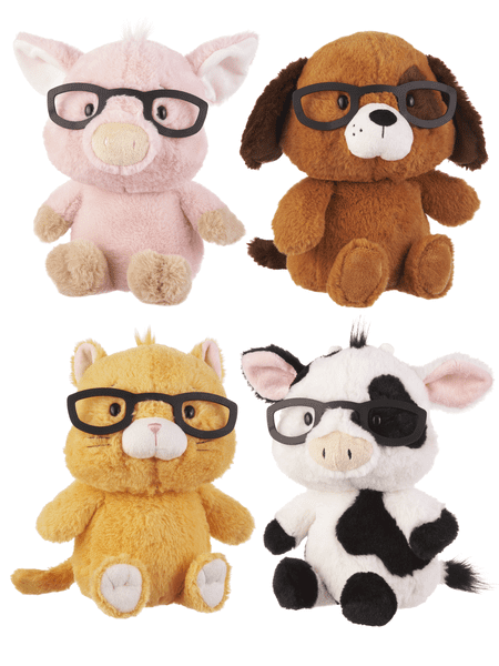 Monkey with Glasses Ganz Baby Plush Stuffed Animal 11 inches Spectimals 