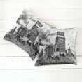 thumbnail image 2 of Ambesonne Grey Throw Pillow Cover 2 Pack, Old Vintage 60s Tractor, 20", Grey, 2 of 6