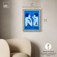thumbnail image 4 of Sapphire Elegance Canvas Print Retro Fashion Decor by Art Remedy, Gold Frame, 16 x 20, 4 of 6
