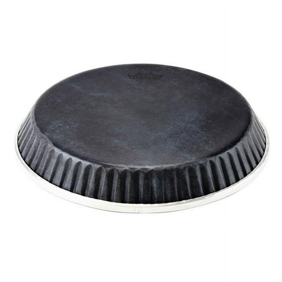 Remo Drum Heads 3700933 12.50 in. Conga Drumhead with Symmetry D3 Skyndeep Black Calfskin Graphic