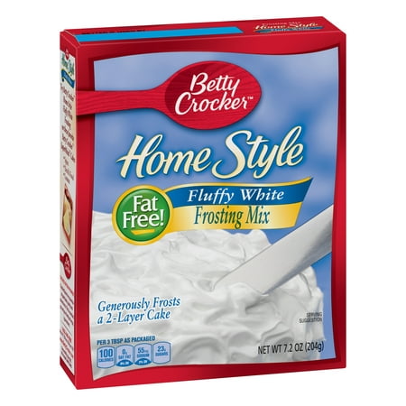 (2 Pack) Betty Crocker Home Style Fluffy White Frosting Mix, 7.2
