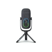 JLab Epic Talk Gaming, Podcasting & Streaming Microphone, Professional Grade Recording Mic, 92kHz/24BIT Clarity, 4+ft USB-C Cable, Versatile Mounting, 4 Directional Pattern Modes, Gain Control