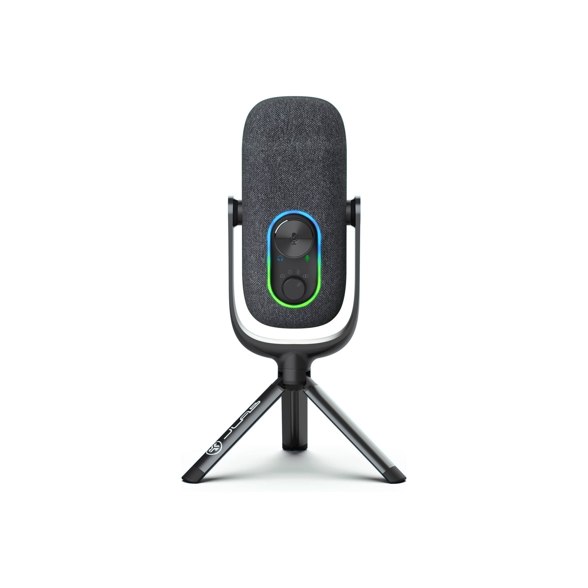 JLab Epic Talk Gaming, Podcasting & Streaming Microphone, Professional Grade Recording Mic, 92kHz/24BIT Clarity, 4+ft USB-C Cable, Versatile Mounting, 4 Directional Pattern Modes, Gain Control