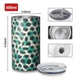 thumbnail image 4 of 20oz Coffee Tumblers Leopard Pattern with Green and Black Spots Stainless Steel Vacuum Insulated Travel Tumbler Coffee Cups Mug with Lid and Straw with Cleaning Brush for Cold & Hot Drinks, 4 of 5