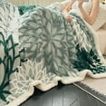 thumbnail image 4 of Plush Super Soft Lightweight Sherpa Throw Blanket 59x39in Cozy Luxury Floral Blanket for Bed Couch Warm Fuzzy Blanket, 4 of 6