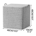 thumbnail image 3 of Foldable Cube Storage Box, Stackable Organizer Container with Handle and Zipper, Blanket Container, Large Capacity Dustproof Moving Bags for Quilts, Clothing, Bedding, Pillows, 3 of 6