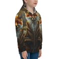 thumbnail image 5 of Kdxio Streamside Meditating Fox Pattern Kids Boys Girls Zip Up Hoodie 3D Printed Hooded Sweatshirt Hoody Coat with Pocket 7-12 Y-Small, 5 of 6
