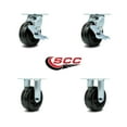 thumbnail image 2 of Tool Box Caster Wheel Set – 5 Inch Phenolic Swivel Casters – SCC, 2 of 2