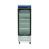 27 in. W 13 cu. ft. Glass Door Commercial Upright Freezer in White