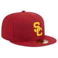 thumbnail image 3 of Men's New Era Cardinal USC Trojans 59FIFTY Fitted Hat, 3 of 6