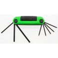 thumbnail image 2 of VAR MF-94500 Folding Torx 8 Wrench Set Bike Tool Green T6-T25 Composite Grip NEW, 2 of 4