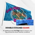 thumbnail image 3 of Fun Flags Good Vibes High Tides Flag - Durable and Weather Resistant Beach Flags, Vibrant Color Funny Banner, 3x5 Indoor And Outdoor Flag, Yard Lawn Outdoor Decor, 3 of 5