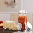 thumbnail image 1 of Frascos de Especias de Vidrio KEWITY 4oz 2 Uds. Cuadrados con Etiquetas y Tapas de Coctelera, 1 of 5