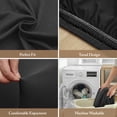 thumbnail image 4 of Saucer Chair Slipcover Removable Polyester Washable for Furniture Protection Black, 4 of 11