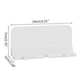 thumbnail image 5 of WINDLAND Wall Mount for Smart Phone Holder Stand with Charging Hole Self-Adhesive for Key Hanging Rack Storage Towel Hook Shelf Hanger for Bathroom Living Room, 5 of 12