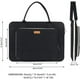thumbnail image 3 of Housse pour Ordinateur Portable de 17.3 Pouces, Doublé d?Etoffe Quilteuse, Housse en Feutre avec Poignée pour Acer/ASUS/HP/Lenovo, Noir et Blanc Crème, 3 of 8