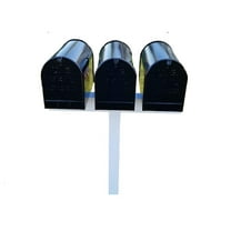 for 3 XL Mailboxes, 42-in x 40-in, White, Vinyl Sleeve (mailboxes not Included)