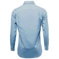 thumbnail image 3 of Men's Slim Fit Button Up Long Sleeve Solid Dress Shirt - Light Blue - L (16-16.5) 36/37 sleeve, 3 of 5