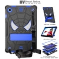 thumbnail image 2 of SaniMore Case for Samsung Galaxy Tab A8 10.5" 2022 SM-X200/X205, Screen Protector & Shoulder Strap & Hidden Bracket & Pen Slot Heavy Duty Protective Shockproof Hybird Shell, Black+Blue, 2 of 6