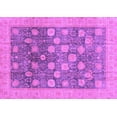 thumbnail image 1 of Ahgly Company Indoor Rectangle Oriental Purple Modern Area Rugs, 5' x 7', 1 of 4