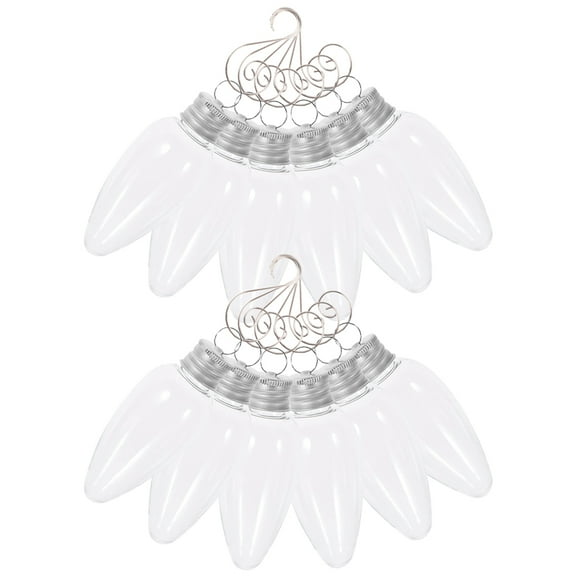 Homoyoyo 12Pcs Clear Fillable Light Bulb Shaped Ornaments Plastic Hanging Holiday Decor DIY