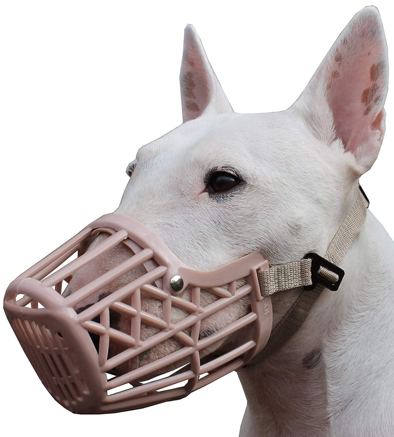 Dogs My Love Plastic Dog Basket Muzzle Beige 7 Sizes (XLarge