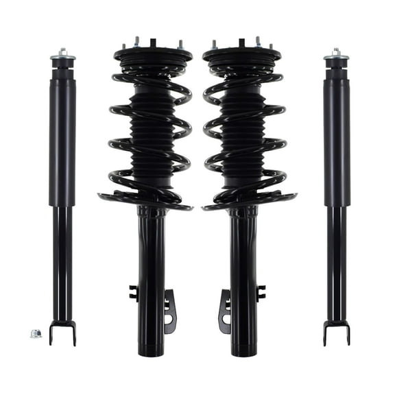 Set of 4 Front Quick Complete Strut-Coil Spring-Rear Shock For 2009 Lincoln MKS