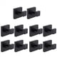 thumbnail image 1 of Gancho de Toalla Negro Mate de 10 Paquetes Gancho de BañO de Acero Inoxidable Gancho una Prueba de ÓXido Inodoro Cuadrado Montado en la Pared Colgador de Puerta Resistente, 1 of 5