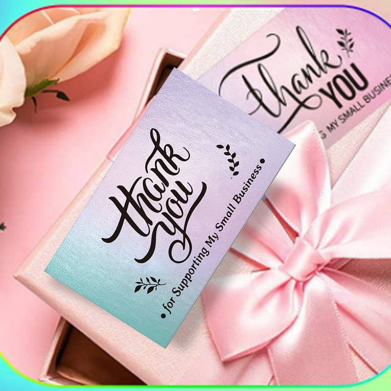 Laser Thank You Cards Thank You For Supporting My Small - Temu