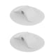thumbnail image 1 of 2 Piezas Durable Oval Blanco / Negro PVC Cuerda De Un Orificio Hebilla Soporte Clip Clip Deck Mount Para Bote Inflable Kayak Canoa Goma Dinghy Macarena Soporte de cubierta de hebilla de barco, 1 of 8