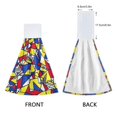 thumbnail image 3 of Yayeee Kitchen Hanging Hand Towels Set of 2 with Loop Bathroom Absorbent Tie Towel, Art Triangles, 3 of 7