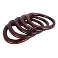 thumbnail image 4 of SWETRACE Bag Support Frame Solid Wood Oval Shape Handbag Handles Coffee 5Pcs 5.7x5.1x0.4in, 4 of 7