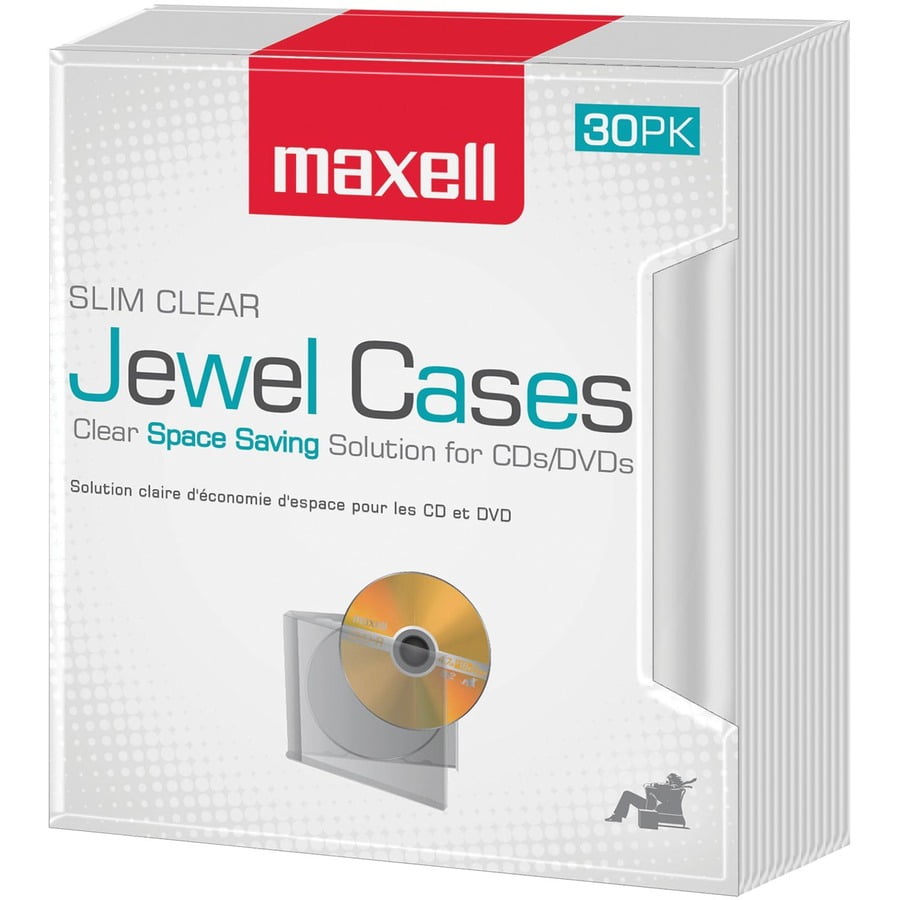 The Maxell Slim CD/DVD Jewel Case - 30 Pack - Walmart.com