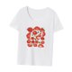 thumbnail image 5 of Camisetas para Mujer Tops con Cuello Redondo Tops de Manga Corta Linda Forma de Camisetas Novedad Transpirables Ropa de Calle para Viajes Depor Blanco, 5 of 10