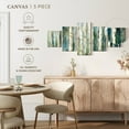thumbnail image 5 of Elephant Stock Birch River Walk Wall Art - Horizontal Multi Panel Canvas - Living Room Wall Decor - Floral And Botanical Multi Panel - Gray And Blue Decor By Carol Robinson - 55" x 24", 5 of 8