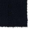 thumbnail image 4 of Contemporary Home Living 2.5' x 4.25' Handwoven Shag Wool Rectangular Area Throw Rug - Black, 4 of 6
